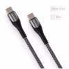 Дата кабель USB-C to USB-C 1.0m PD Fast Charging 65W 3А grey ColorWay (CW-CBPDCC040-GR) - Image 2