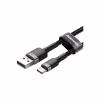 Дата кабель USB 3.1 AM to Type-C 0.5m 3A grey-black Baseus (CATKLF-AG1) - Image 2