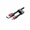 Дата кабель USB 2.0 AM to USB-C 2.0m 2A red-black Baseus (CATKLF-C91) - Image 4