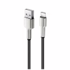 Дата кабель USB 2.0 AM to Lightning 1.0m head metal black ColorWay (CW-CBUL046-BK) - Image 4