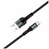 Дата кабель USB 2.0 AM to USB-C 1.0m nylon black ColorWay (CW-CBUC045-BK) - Image 3