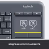 Клавіатура Logitech K400 Plus Touch Wireless UA Black (920-007145) - Image 4