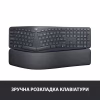 Клавіатура Logitech ERGO K860 Bluetooth/Wireless UA Black (920-010108) - Image 2