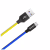 Дата кабель USB 2.0 AM to Micro 5P 1.0m National ColorWay (CW-CBUM052-BLY) - Image 2
