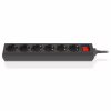 Мережевий фільтр живлення REAL-EL RS-6 Protect M 1.8m, black (EL122300032) - Image 2