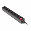 Мережевий фільтр живлення REAL-EL RS-6 Protect M 5m, black (EL122300036) - Image 4