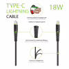 Дата кабель USB-C to Lightning 1.2m CBFLEXTL1 18W black Intaleo (1283126542459) - Image 3