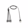 Дата кабель USB 2.0 AM to Lightning + Micro 5P + USB-C 1.0m charge only Digitus (AK-300160-010-S) - Image 5