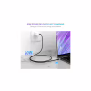 Дата кабель USB-C to USB-C 2.0m US261 18W Round Cable Nickel Plating Aluminum Shell Black Ugreen (50152) - Image 3