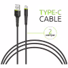 Дата кабель USB 2.0 AM to USB-C 2.0m CBFLEXT2 Black Intaleo (1283126521423) - Image 3
