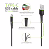 Дата кабель USB 2.0 AM to USB-C 2.0m CBFLEXT2 Black Intaleo (1283126521423) - Image 4