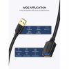 Дата кабель USB 3.0 AM/AF 2.0m US129 Black Ugreen (10373) - Image 3