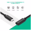 Дата кабель USB-C to USB-C 1.0m USB 3.1Gen2 100W US353 Black Ugreen (10387) - Image 4