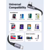 Дата кабель USB-C to USB-C 3.0m 60W US255 90-degree Angle Black Ugreen (80714) - Image 7