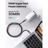Дата кабель USB-C to USB-C 3.0m 5A 100W US316 Black Ugreen (90120) - Image 2