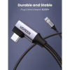 Дата кабель USB 3.0 AM to USB-C 1.0m 60W US385 90° Black Ugreen (20299) - Image 3