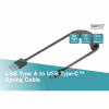 Дата кабель USB 2.0 AM to USB-C 1.0m (0.32m) spiral black Digitus (AK-300430-006-S) - Image 4