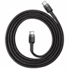 Дата кабель USB-C to USB-C 1.0m 3A 60W Cafule Black Baseus (CATKLF-GG1) - Image 2
