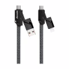 Дата кабель USB-C to USB-C + Lightning + USB-A 1.5m Black Proda (PD-B96th-BK) - Image 3