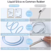 Дата кабель USB 2.0 AM to Lightning 1.2m 2.4A Jelly Liquid Silica Gel Blue Baseus (CAGD000003) - Image 4