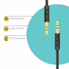 Кабель мультимедійний 3.5mm M to 3.5mm M 1.0m black Piko (1283126489150) - Image 2