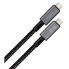 Дата кабель USB-C to USB-C 0.8m USB4 240W 40GBps 8K60Hz Nylon Vinga (VCPDCU4) - Image 2