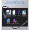 Перехідник USB-C to jack 3.5mm stereo audio (CDLA) 2.0m Choetech (AUX008-BK) - Image 2