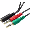 Переходник XoKo AC-007 2x3.5-мм jack(F) - 3.5-мм 4pin jack(M) (XOKO AC-007) - Image 2