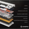 Клавиатура GamePro MK180W Hot-Swap Red Swich RGB USB UA White (MK180W) - Image 2