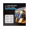 Кабель мультимедійний miniDisplayPort M to Mini DisplayPort M 2.0m V1.4 8K60Hz blue Vention (HCGLH) - Image 2