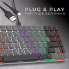 Клавіатура GamePro MK140R Red Swich Low Profile USB Dark Gray (MK140R) - Image 4