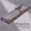 Клавіатура GamePro MK145R Red Swich Low Profile USB Dark Gray (MK145R) - Image 9