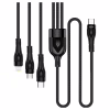 Дата кабель USB-C to Lightning + Micro 5P + USB-C 1.2m 3.0A (PD60W data) Black ColorWay (CW-CBPDU3060-BK) - Image 2