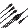 Дата кабель USB-C to Lightning + Micro 5P + USB-C 1.2m 3.0A (PD60W data) Black ColorWay (CW-CBPDU3060-BK) - Image 4