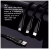 Дата кабель USB-C to Lightning + Micro 5P + USB-C 1.2m 3.0A (PD60W data) Black ColorWay (CW-CBPDU3060-BK) - Image 7