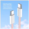 Дата кабель USB-C to USB-C 1.0m 60W 3.0А pink ColorWay (CW-CBPDCC061-P) - Image 7