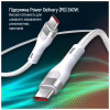Дата кабель USB-C to USB-C 1.0m (PD Fast Charging 240W) 5А white ColorWay (CW-CBPDCC065-WT) - Image 6