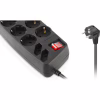 Мережевий фільтр живлення REAL-EL REAL-EL RS-10 Protect, 3m, black (EL122300039) - Image 3
