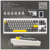 Клавиатура Epomaker Shadow-X 70 Mulan Switch Hot-Swap LCD Screen RGB Wireless/Bluetooth/USB UA White (SHX-W-M) - Image 11