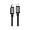 Дата кабель USB-C to USB-C 1.2m 3A aluminum alloy C20-03 Black Acefast (6974316283775) - Image 2