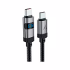 Дата кабель USB-C to USB-C 1.2m 60W digital display C15-03 Black Acefast (6974316283720) - Image 2