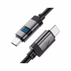 Дата кабель USB-C to USB-C 1.2m 60W digital display C15-03 Black Acefast (6974316283720) - Image 4