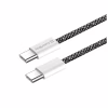 Дата кабель USB-C to USB-C 2.0m (braided cotton) (PD Fast Charging 60W) 3.0А black ColorWay (CW-CBPDCC068-BK) - Image 6