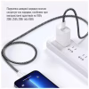 Дата кабель USB-C to USB-C 2.0m (braided cotton) (PD Fast Charging 60W) 3.0А black ColorWay (CW-CBPDCC068-BK) - Image 12