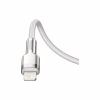 Дата кабель USB-C to Lightning 2.0m Cafule Metal PD 20W white Baseus (CATLJK-B02) - Image 5