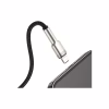 Дата кабель USB 2.0 AM to Lightning 1.0m Cafule Metal 2.4A black Baseus (CALJK-A01) - Image 4