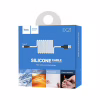 Дата кабель USB 2.0 AM to USB-C 1.0m 2A silicone X21 black+white HOCO (6957531071402) - Image 4