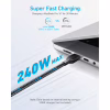 Дата кабель USB-C to USB-C 0.9m 240W nylon 310 black Anker (A81D5H11) - Image 2