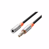 Кабель мультимедийный 3.5mm M to 3.5mm F 1.0m black XO (NB-R269A.black) - Image 3