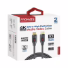 Кабель мультимедийный HDMI M to HDMI M 10.0m V2.0 black Promate (prolink4k60-10m) - Image 2